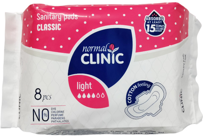 ПРОКЛАДКИ NORMAL CLINIC CLASSIC COTTON FEELING '4 8ШТ