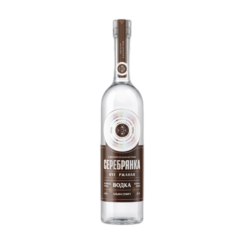 ВОДКА СЕРЕБРЯНКА RYE 40% 0,7Л