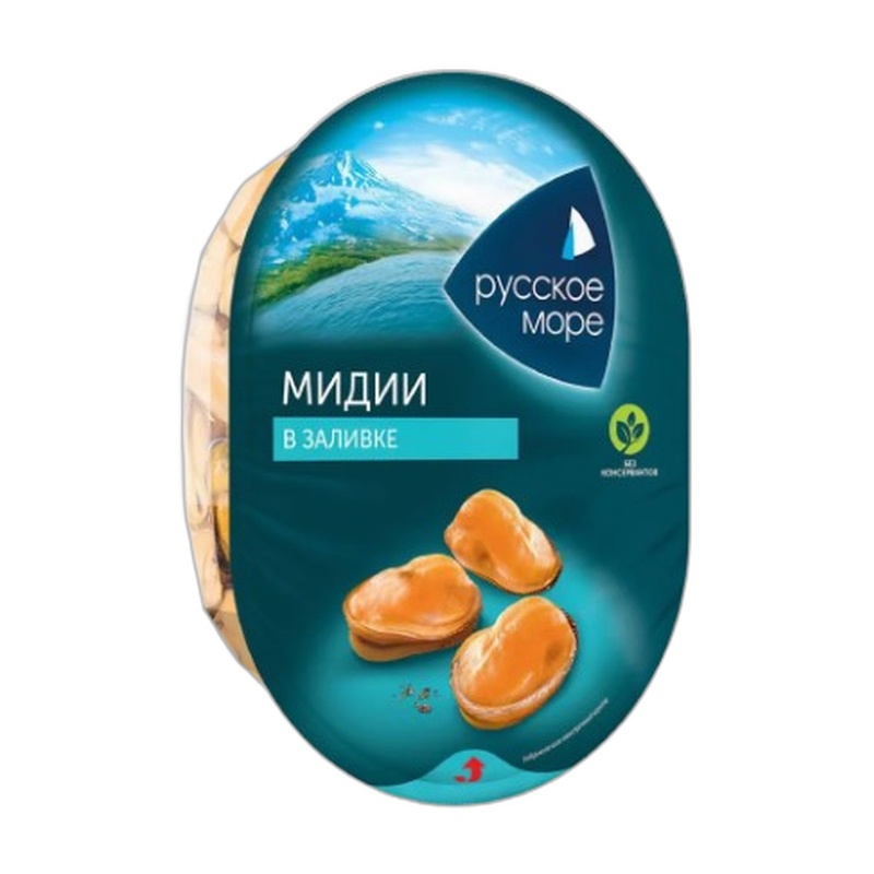 МЯСО МИДИИ РУССКОЕ МОРЕ ЧИЛИЙСКОЙ В ЗАЛИВКЕ 180Г