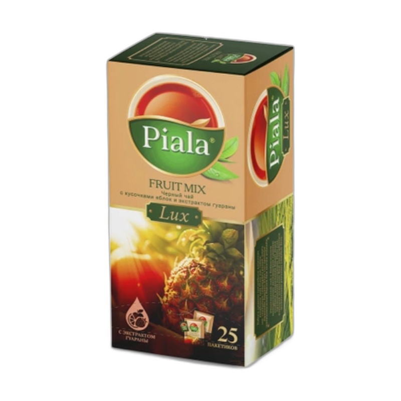 ЧАЙ ЧЕРНЫЙ PIALA LUX FRUIT MIX 25 ПАКЕТИКОВ