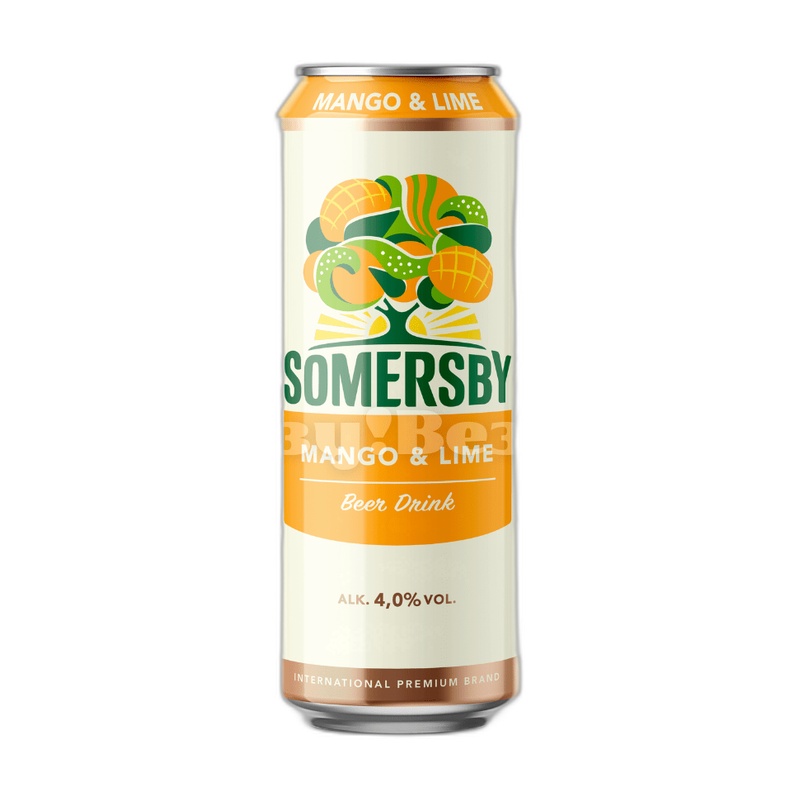 ПИВНОЙ НАПИТОК SOMERSBY MANGO LIME 4% 0,43Л Ж/Б