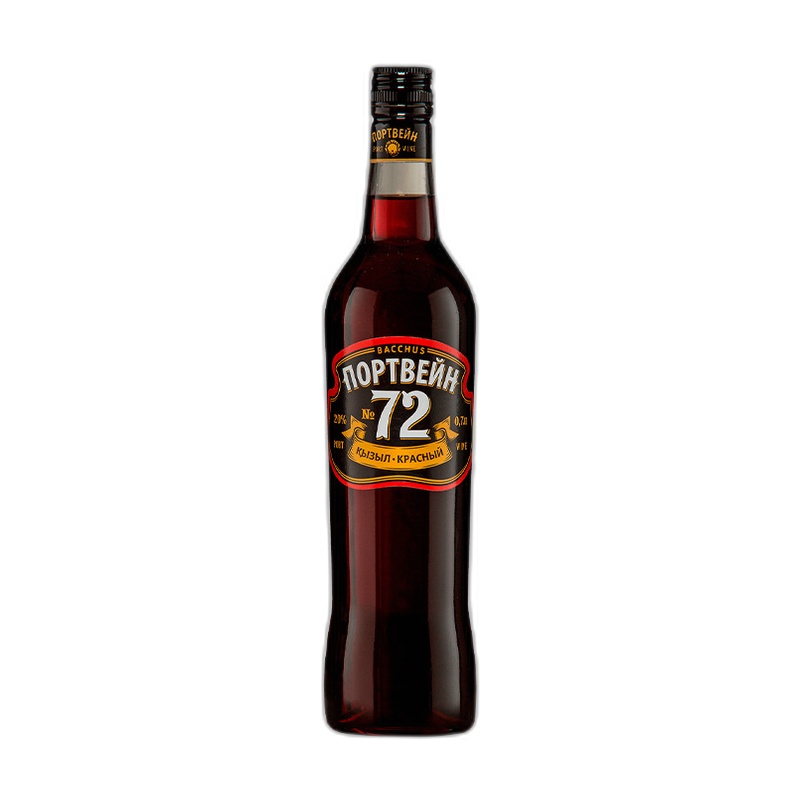 ВИНО BACCHUS ПОРТВЕЙН №72 КРАСНОЕ 20% 0,75Л КАЗАХСТАН