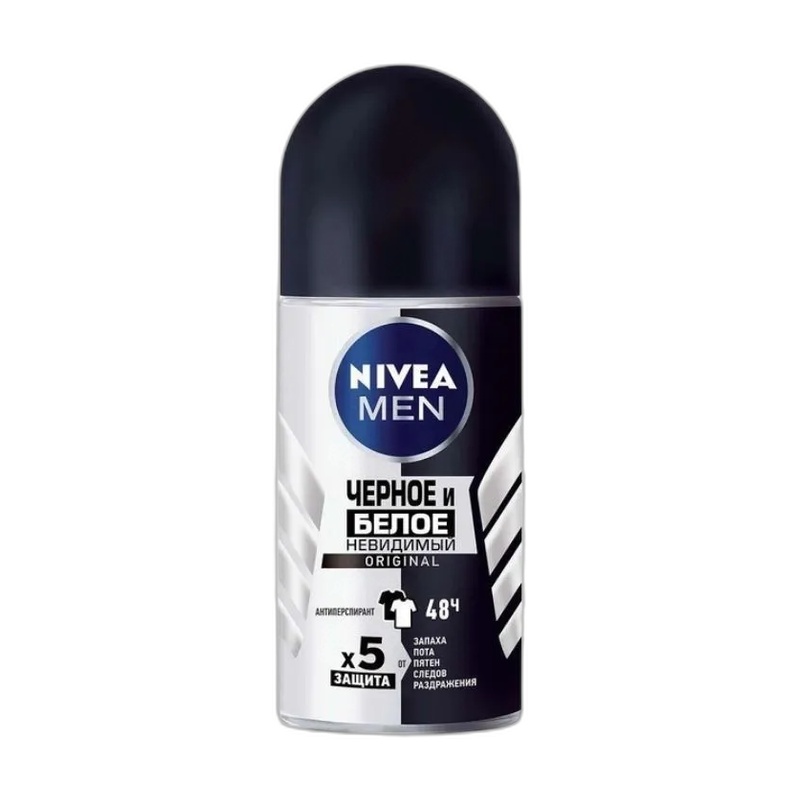 АНТИПЕРСПИРАНТ-СТИК NIVEA MEN ORIGINAL ЧЕРНОЕ И БЕЛОЕ 50МЛ