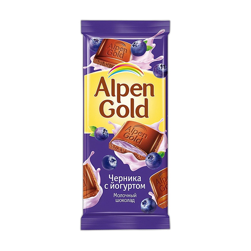 ШОКОЛАД ALPEN GOLD ЧЕРНИКА 80Г