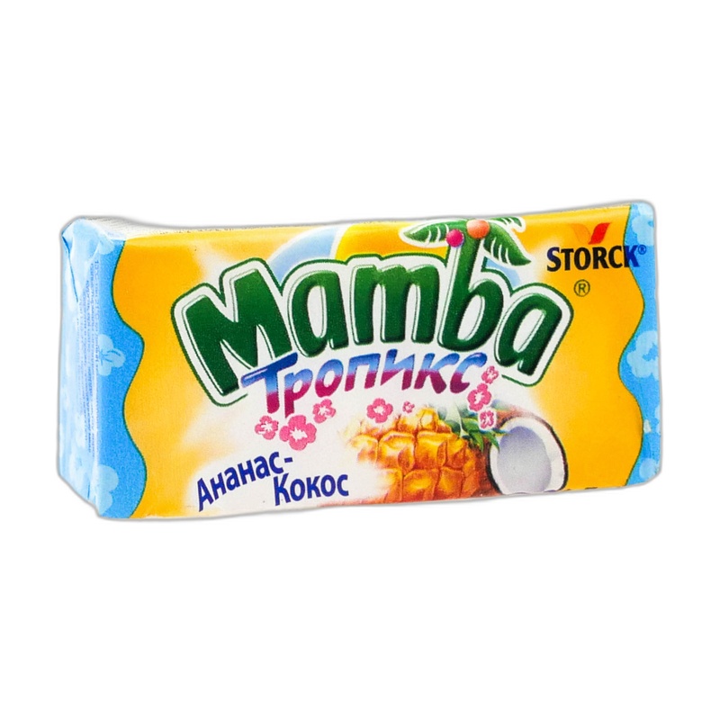 КОНФЕТЫ ЖЕВАТЕЛЬНЫЕ MAMBA ТРОПИКС 26,5Г