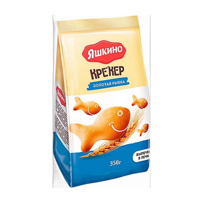 КРЕКЕР ЯШКИНО ЗОЛОТАЯ РЫБКА 350Г