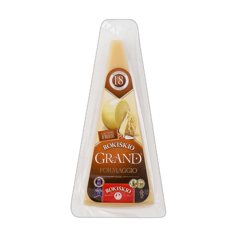 СЫР ROKISKIO GRAND ТВЕРДЫЙ 18 37% 180Г В/У