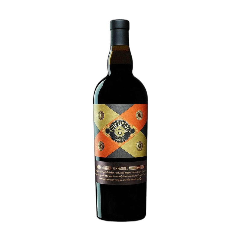 ВИНО FOUR VIRTUES ZINFANDEL КРАСНОЕ СУХОЕ 15,5% 0,75Л США