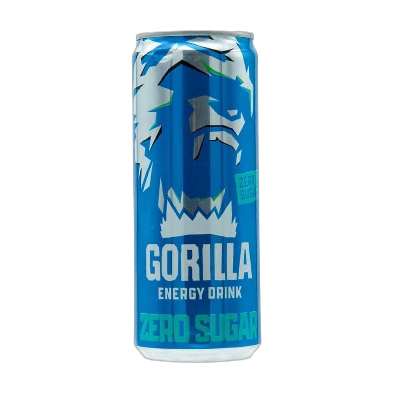 НАПИТОК ЭНЕРГЕТИЧЕСКИЙ GORILLA ZERO SUGAR 0,33Л Ж/Б