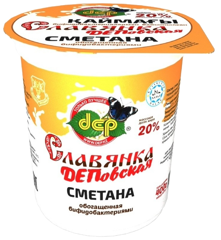 СМЕТАНА DEP СЛАВЯНКА ДЕПОВСКАЯ 20% 400Г