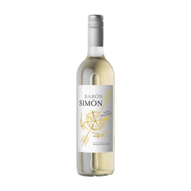 ВИНО BARON SIMON BLANCO БЕЛОЕ ПОЛУСЛАДКОЕ 10,5% 0,75Л ИСПАНИЯ