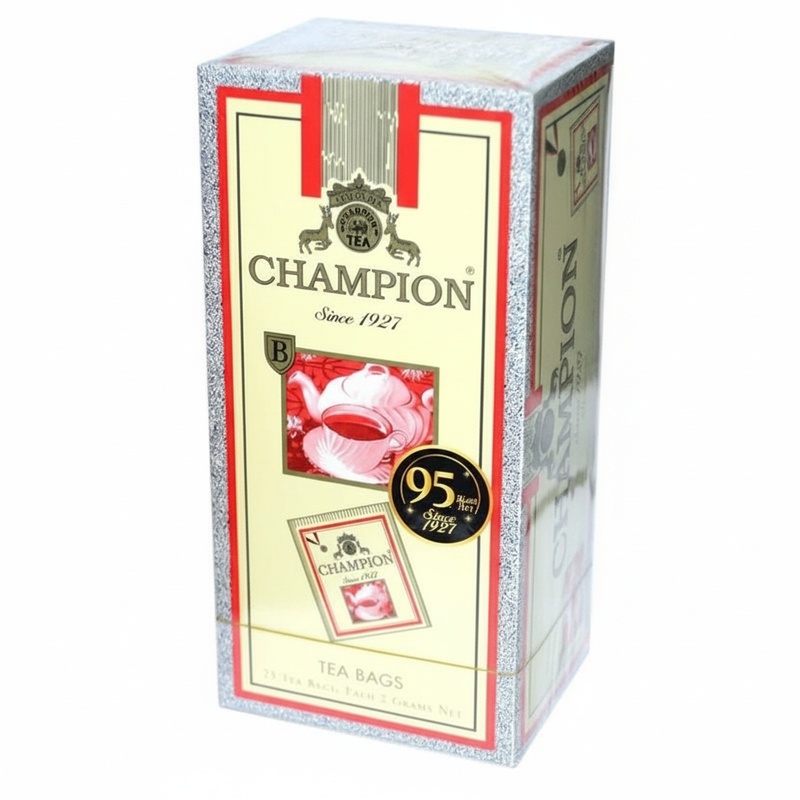ЧАЙ ЧЕРНЫЙ CHAMPION ЦЕЙЛОН 25 ПАКЕТИКОВ