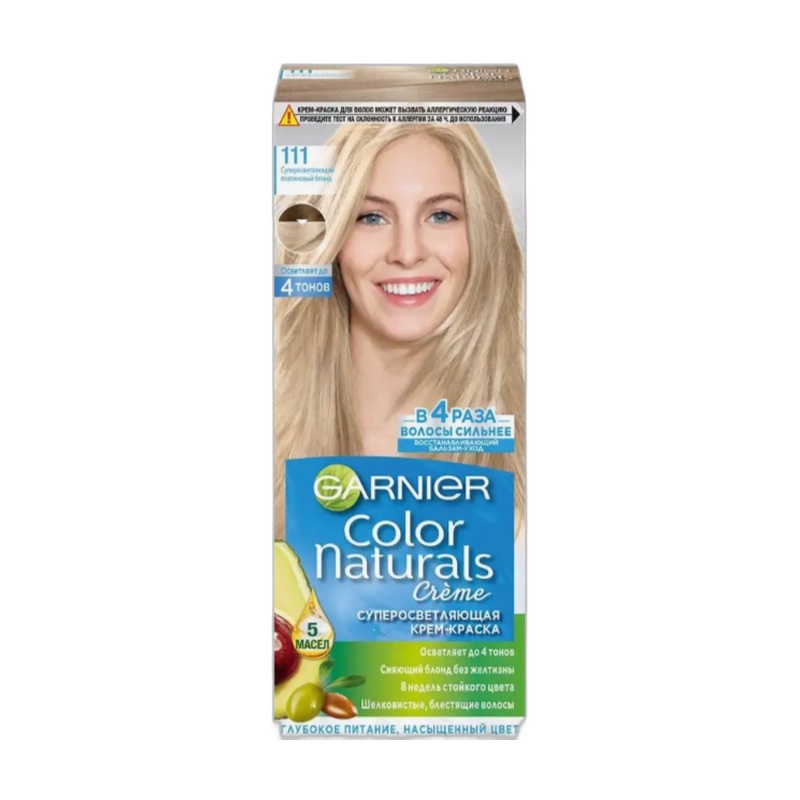 КРАСКА ДЛЯ ВОЛОС COLOR NATURALS 111 ПЛАТИН.БЛОНД