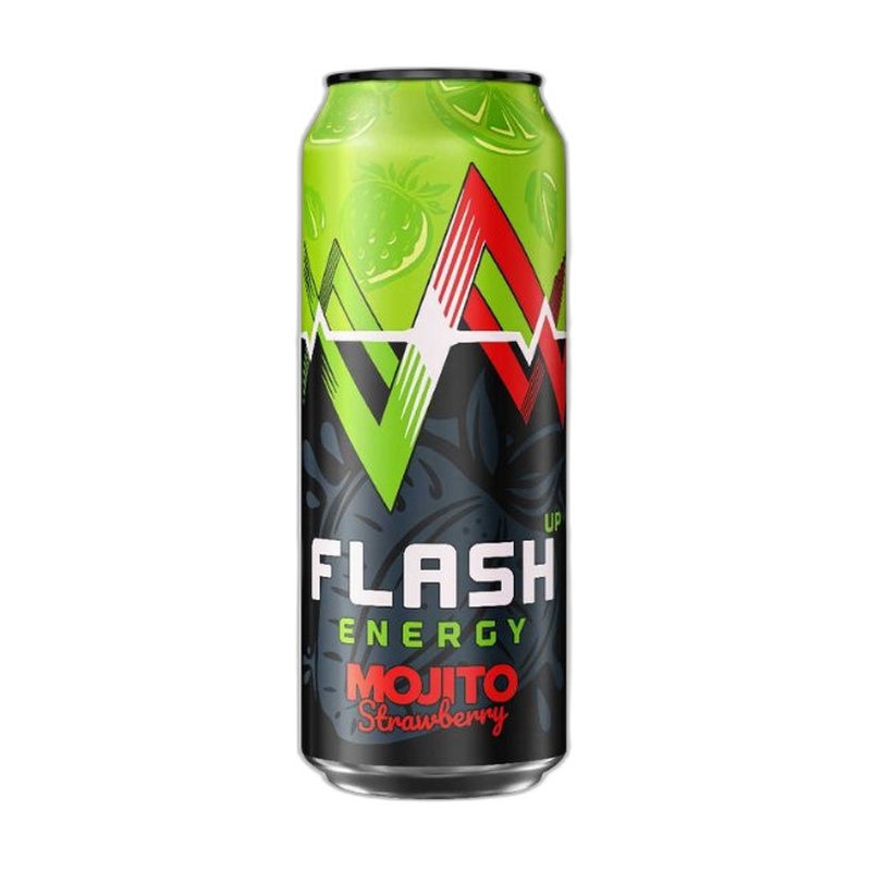 НАПИТОК ЭНЕРГЕТИЧЕСКИЙ FLASH UP MOJITO STRAWBERRY 0,45Л Ж/Б
