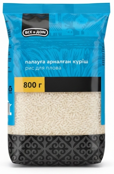 РИС ВСЁ В ДОМ ДЛЯ ПЛОВА 800Г