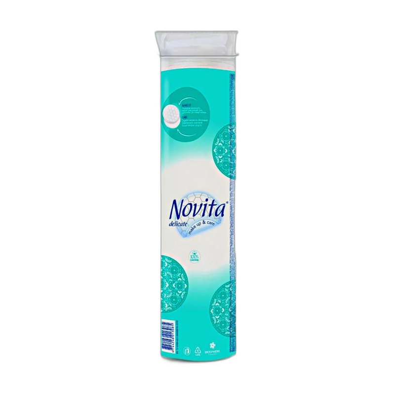 ДИСКИ ВАТНЫЕ NOVITA DELICATE 100ШТ