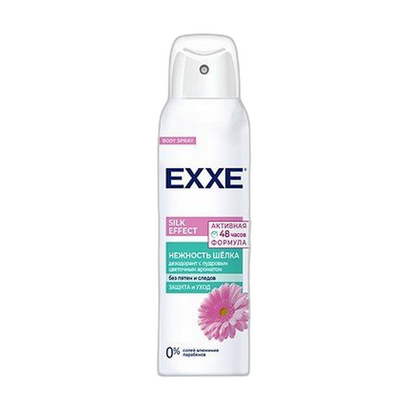 ДЕЗОДОРАНТ-СПРЕЙ EXXE SILK EFFECT НЕЖНОСТЬ ШЕЛКА 150МЛ