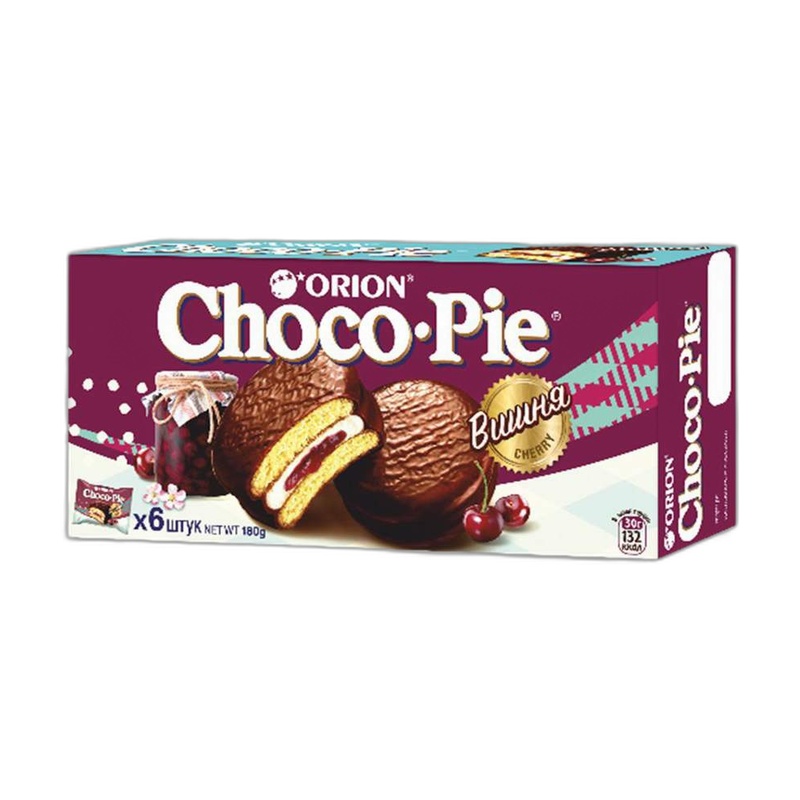 ПЕЧЕНЬЕ CHOCO PIE ВИШНЯ 180Г
