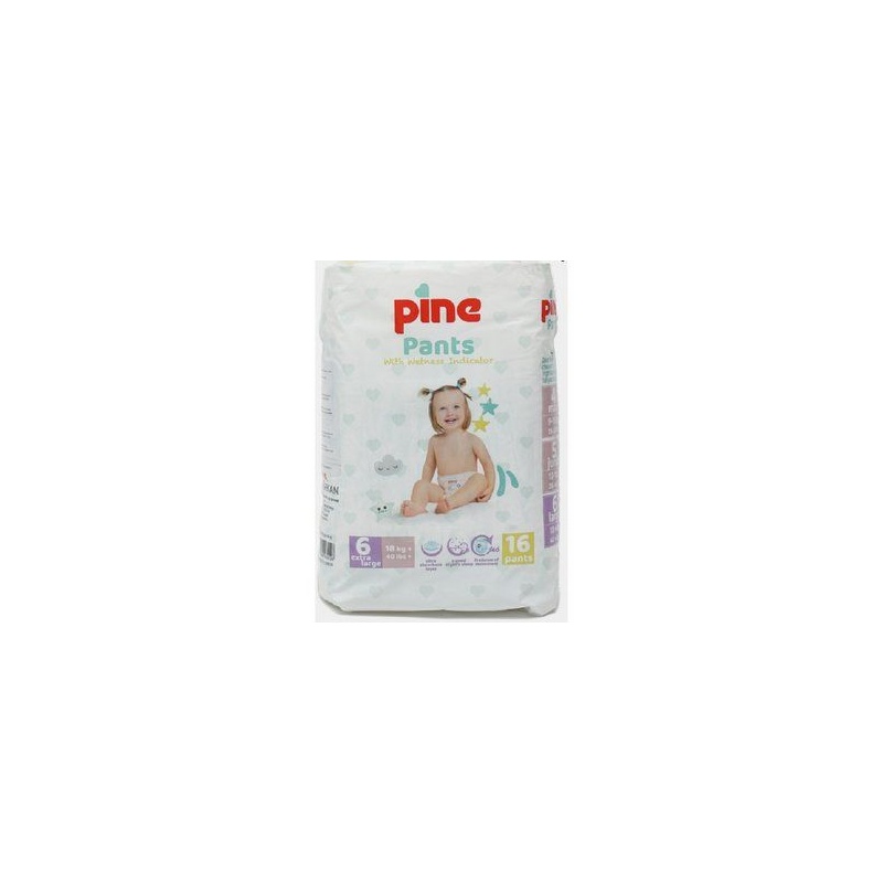 ПОДГУЗНИКИ-ТРУСИКИ PINE PANTS EXTRA LARGE '6 18+КГ 16ШТ
