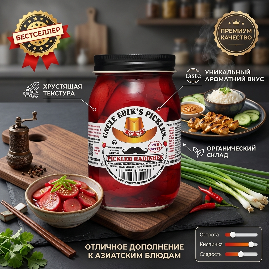 РЕДЬКА ОСТРАЯ ХРУСТЯЩАЯ 80 ГР