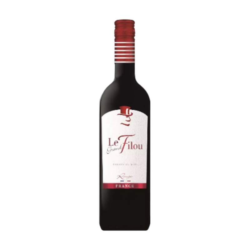 ВИНО LE FILOU КРАСНОЕ СУХОЕ 12,5% 0,75Л ФРАНЦИЯ