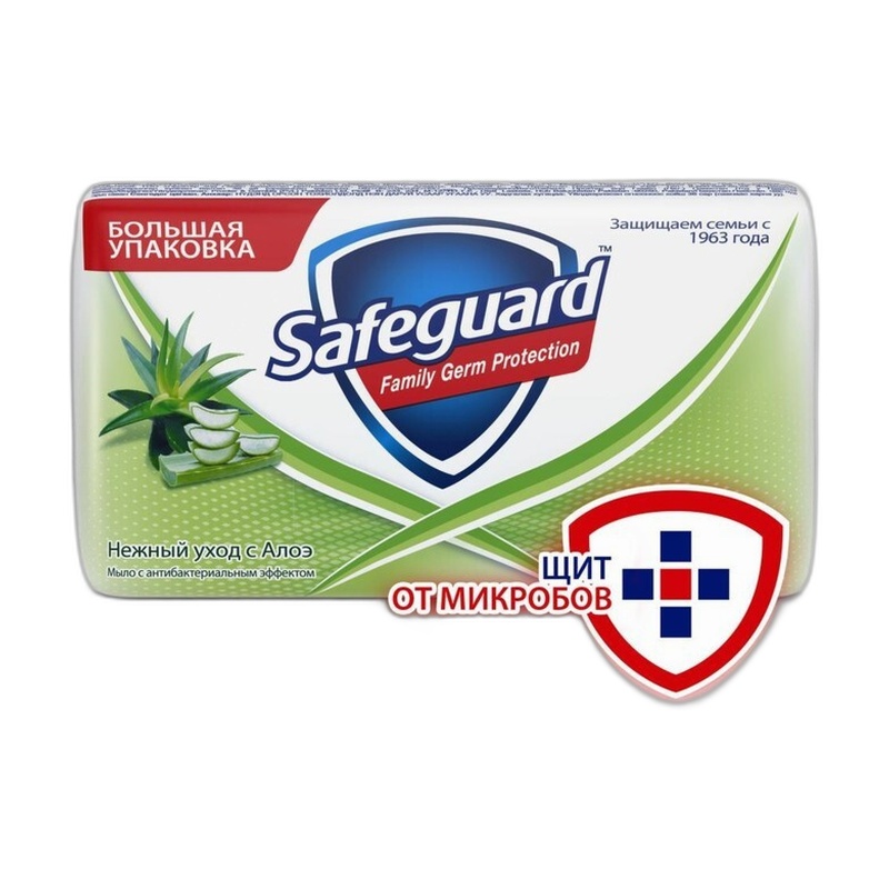 МЫЛО SAFEGUARD НЕЖНЫЙ УХОД АЛОЭ 125Г