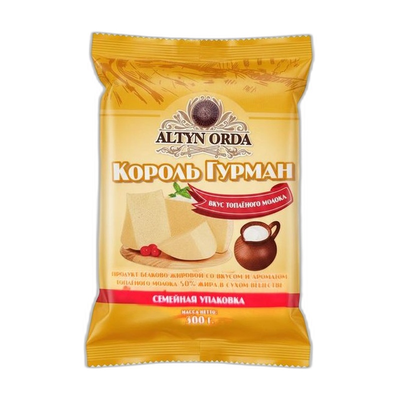 СЫРНЫЙ ПРОДУКТ ALTYN ORDA КОРОЛЬ ГУРМАН 50% 300Г