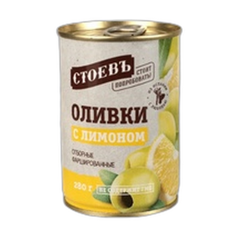 ОЛИВКИ СТОЕВЪ С ЛИМОНОМ 280Г