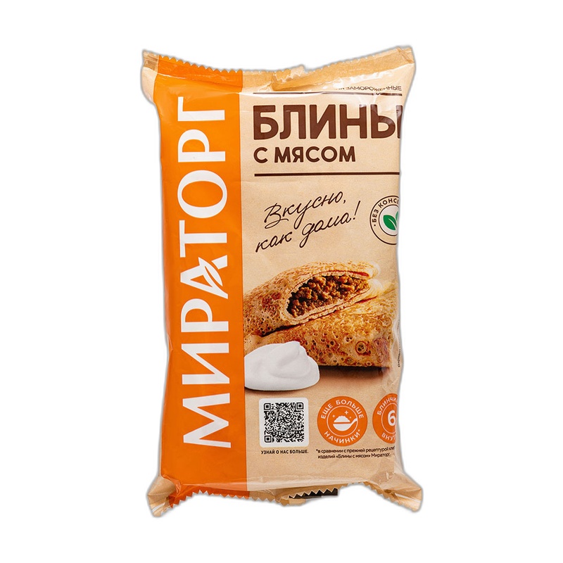 БЛИНЫ МИРАТОРГ С МЯСОМ ЗАМ 360Г Ф/П
