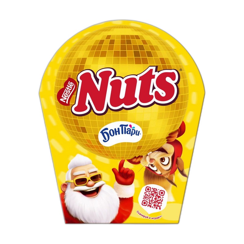 ПОДАРОК НОВОГОДНИЙ NESTLE NUTS ДИСКО-ШАР 414,9Г