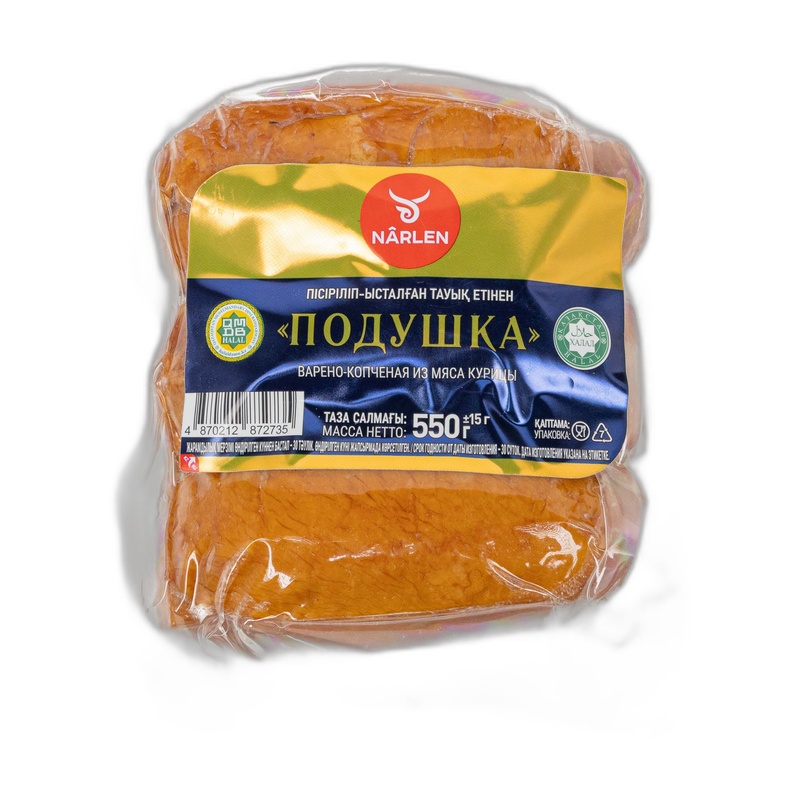 ДЕЛИКАТЕС НӘРЛЕН ПОДУШКА ИЗ МЯСА КУРИЦЫ В/К 550Г(+-15г)