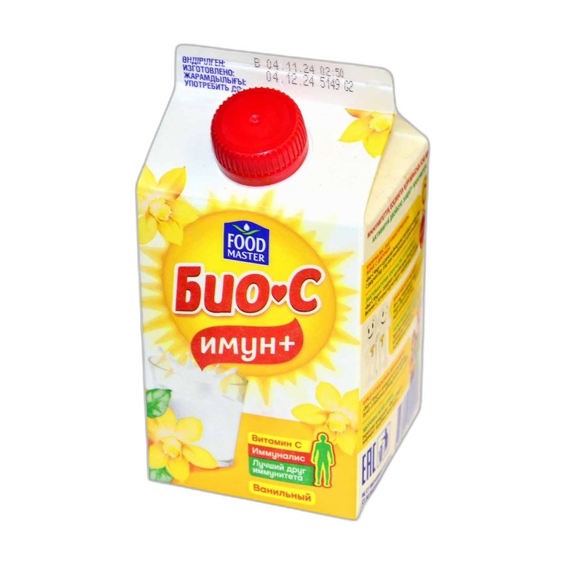ЙОГУРТ ПИТЬЕВОЙ БИО-С ВАНИЛЬ 3,2% 1Л Т/П