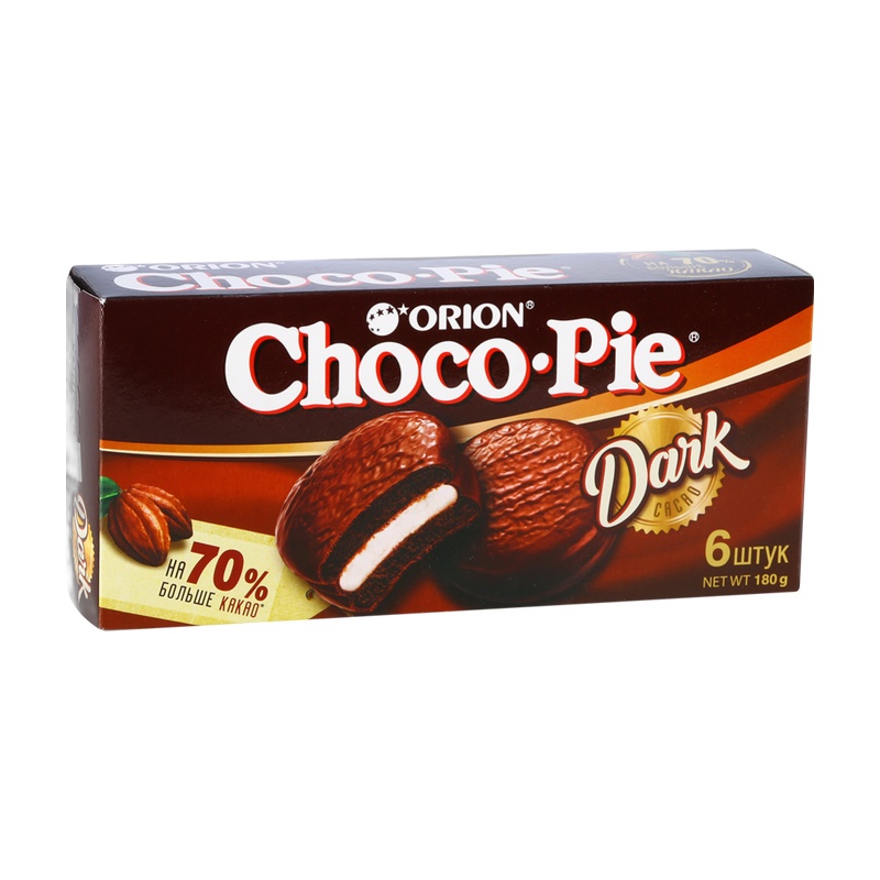 ПЕЧЕНЬЕ CHOCO PIE DARK 180Г