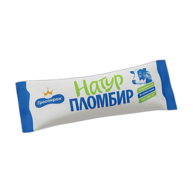 МОРОЖЕНОЕ НАТУР ПЛОМБИР 420Г БРИКЕТ