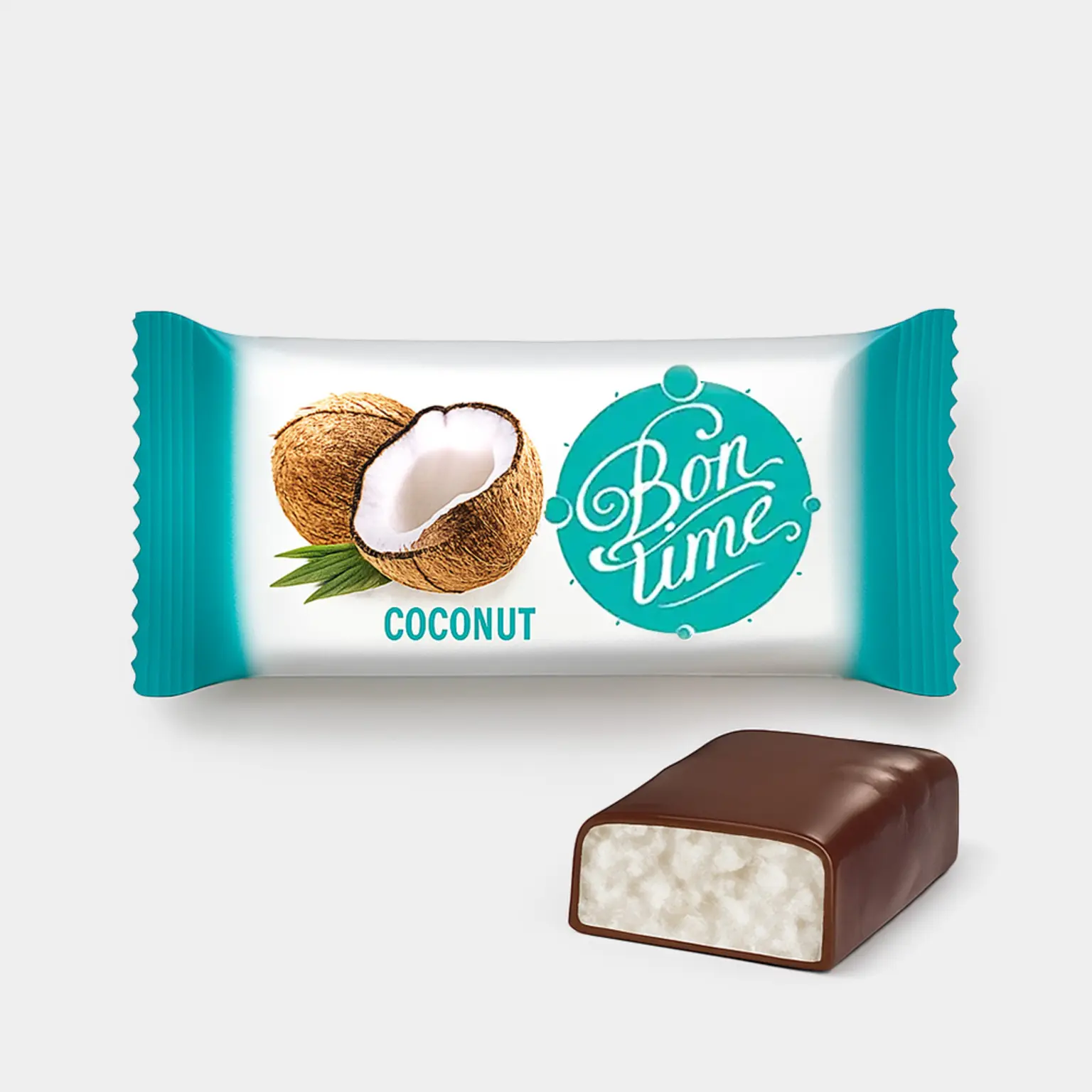 КОНФЕТЫ ЯШКИНО BON TIME ВЗБИТЫЕ СЛИВКИ КОКОС 500Г