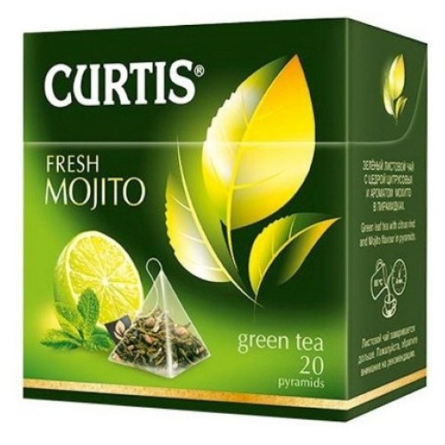 ЧАЙ ЗЕЛЕНЫЙ CURTIS FRESH MOJITO 20 ПАКЕТИКОВ