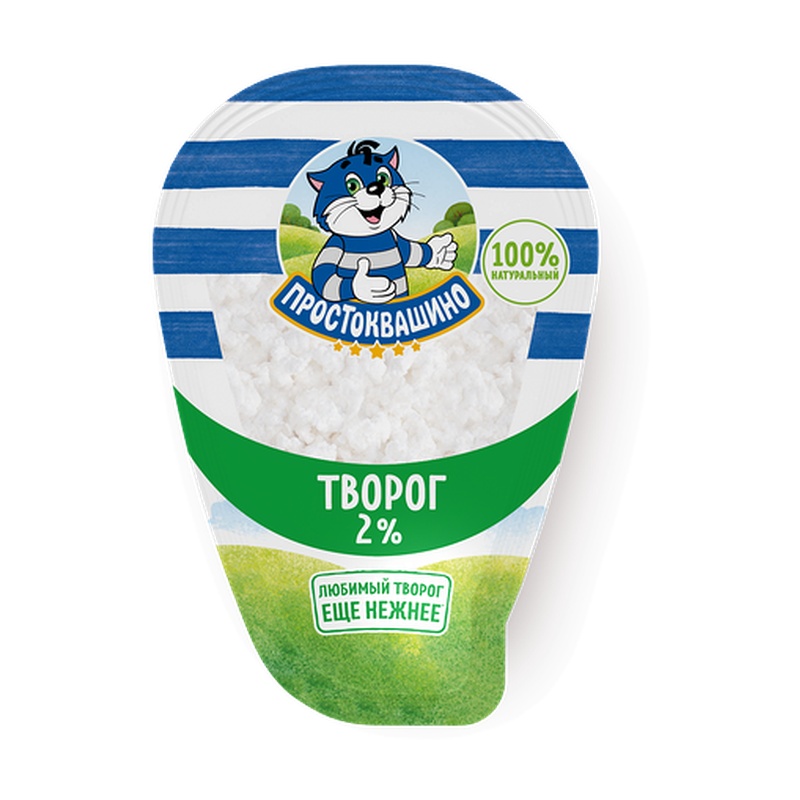 ТВОРОГ ПРОСТОКВАШИНО 2% 200Г ПЭТ