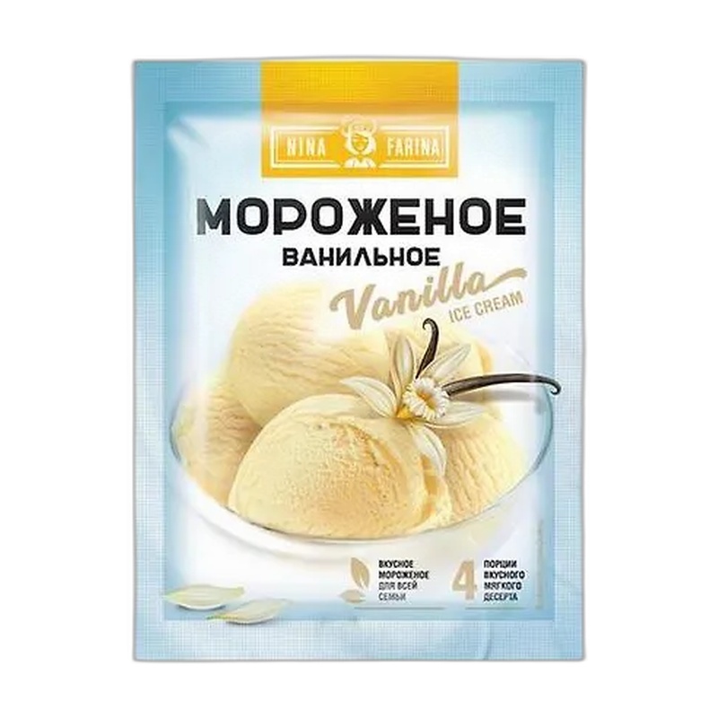 СМЕСЬ ДЛЯ МОРОЖЕНОГО ЯШКИНО ВАНИЛЬ 70Г