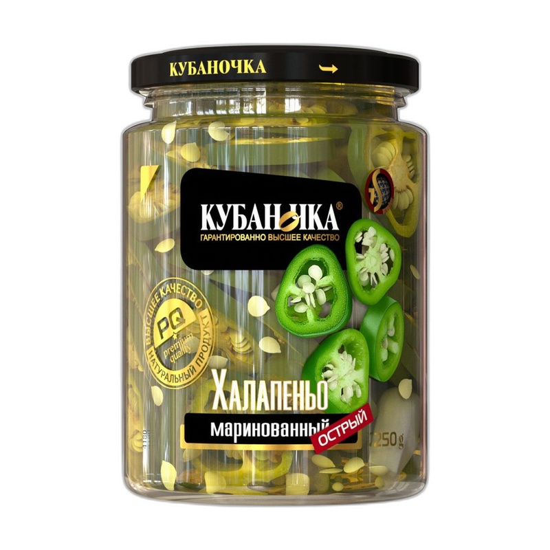 ПЕРЕЦ КУБАНОЧКА ОСТРЫЙ ЗЕЛЕНЫЙ ХАЛАПЕНЬО 250Г