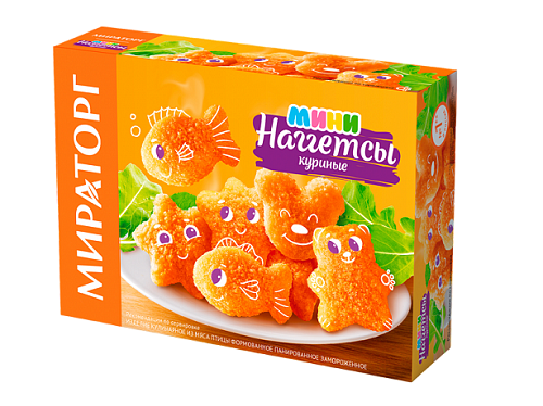 МИНИ НАГГЕТСЫ МИРАТОРГ КУРИНЫЕ 250Г