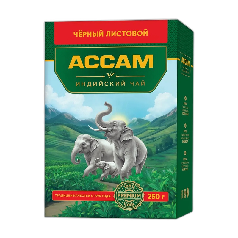 ЧАЙ ЧЕРНЫЙ АССАМ ИНДИЙСКИЙ ЛИСТОВОЙ 250Г
