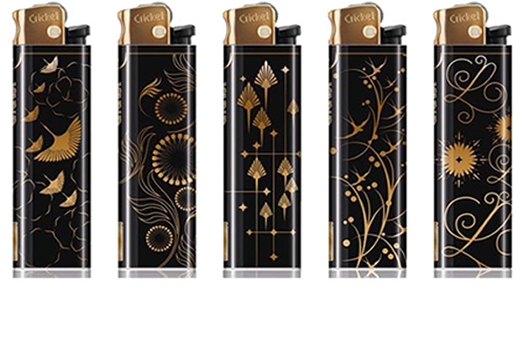 ЗАЖИГАЛКА КРЕМИЕВАЯ CRICKET GOLD RICH BLACK