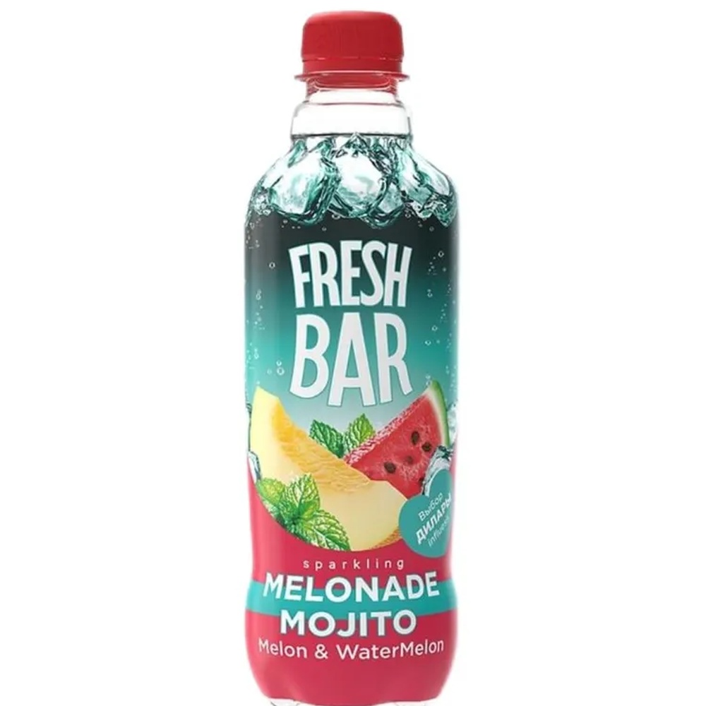 НАПИТОК ГАЗИРОВАННЫЙ FRESH BAR MELONADE MOJITO 0,48Л ПЭТ