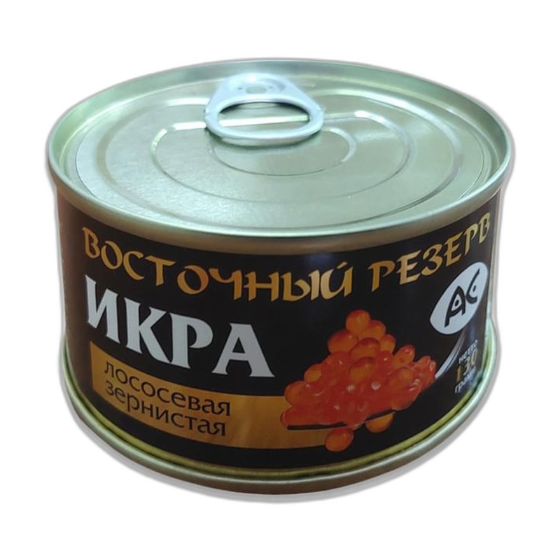 ИКРА АС ВОСТОЧНЫЙ РЕЗЕРВ ЛОСОСЕВАЯ ЗЕРНИСТАЯ 130Г Ж/Б