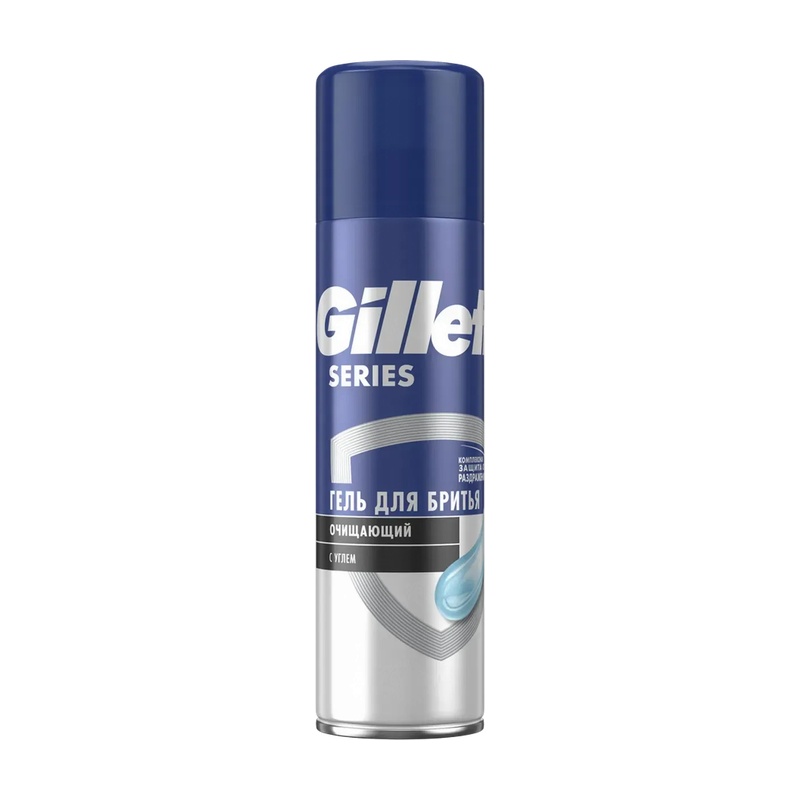 ГЕЛЬ ДЛЯ БРИТЬЯ GILLETTE ОЧИЩАЮЩИЙ С УГЛЕМ 200МЛ