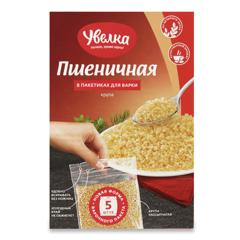 ПШЕНИЧНАЯ КРУПА УВЕЛКА 5Х80Г ВАР/ПАК