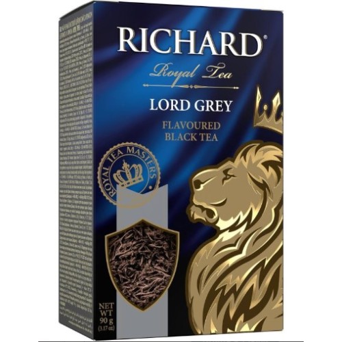 ЧАЙ ЧЕРНЫЙ RICHARD LORD GREY БЕРГАМОТ ЦЕДРА ЛИМОНА КРУПНОЛИСТОВОЙ 90Г