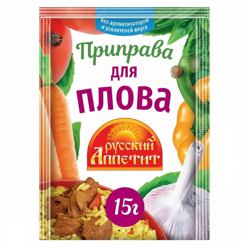 ПРИПРАВА РУССКИЙ АППЕТИТ ДЛЯ ПЛОВА 15Г