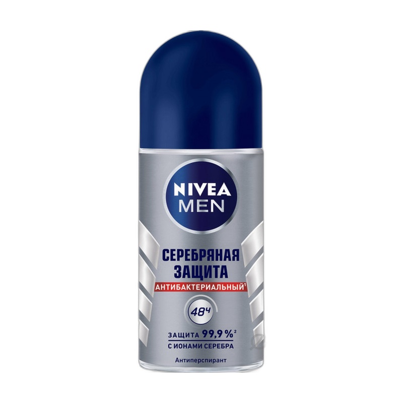 АНТИПЕРСПИРАНТ-РОЛИК NIVEA MEN СЕРЕБРЯНАЯ ЗАЩИТА 50МЛ