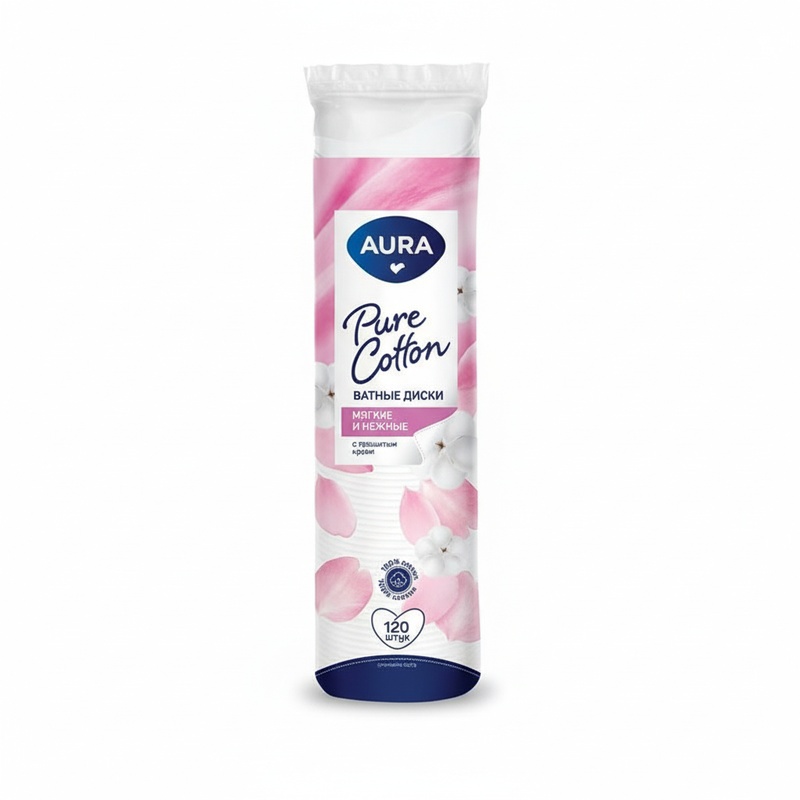 ДИСКИ ВАТНЫЕ AURA 120ШТ